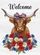 Highland Cow Patriotic Welcome America 250th Anniversary Independence Garden Flag - 6