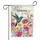 Hummingbird Welcome Lush Garden Fuchsia Pink Lily Flowers - Home Decor Gift Garden Flag - 3