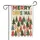 Merry Christmas Text Forest Trees Stars Ribbons Polka Dots Asterisks Border - Holiday Home Decor Gift Garden Flag - 3