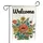 Welcome Script Bumblebee Poppy Daisy Floral Bouquet - Everyday Home Decor Gift Garden Flag - 3