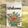Welcome Script Bumblebee Poppy Daisy Floral Bouquet - Everyday Home Decor Gift Garden Flag - 5