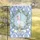 Charming White Goose Blue Hydrangeas Floral Wreath Welcome Banner - Everyday Home Decor Garden Flag - 5