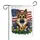 German Shepherd American Flag Wildflowers - Patriotic Independence Day Gift for Dog Lovers Garden Flag - 3