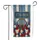 1776-2026 Distressed Banner Patriotic Flowers Wagon Wheel - America 250th Anniversary Garden Flag - 3