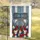 1776-2026 Distressed Banner Patriotic Flowers Wagon Wheel - America 250th Anniversary Garden Flag - 5
