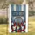 1776-2026 Distressed Banner Patriotic Flowers Wagon Wheel - America 250th Anniversary Garden Flag - 1
