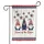 Patriotic Gnomes Stars Home of the Brave - USA Anniversary Independence Day Garden Flag - 3