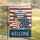 Welcome Patriotic Stars Botanical Rustic Garden Decor Gift Garden Flag - 5