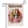 Welcome Palomino Chestnut Horses Hibiscus Roses - Hospitality Home Decor Gift Garden Flag - 3