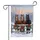 Majestic Horses Christmas Wreath Welcome Snow Scene - Holiday Home Decor Garden Flag - 3