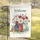 Welcome American Flag Patriotic Floral Mason Jar Arrangement - Everyday Home Display Gift Garden Flag - 5