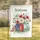 Welcome American Flag Patriotic Floral Mason Jar Arrangement - Everyday Home Display Gift Garden Flag - 1
