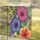 Three Hibiscus Flowers Leaves Buds Tendrils - Home Decor Gift Garden Flag - 5