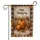Pumpkin Leopard Print Autumn Leaves - Happy Thanksgiving Home Decor Gift Garden Flag - 3
