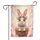 Baby Bunny Cherry Blossom Flower Crown Wicker Basket - Spring Home Decor Gift Garden Flag - 3