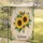 Sunflowers Welcome Message - Farmhouse Home Decor Gift Garden Flag - 5
