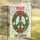 Christmas Wreath Peace Sign 'Peace On Earth' - Holiday Home Decor Garden Flag - 5