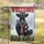 Welcome Black Cow Calf Holly Wreath Scarf - Christmas Holiday Home Decor Garden Flag - 5