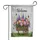 Welcome Flower Cart Overflowing Garden Flowers Monarch Butterflies - Farmhouse Home Decor Garden Flag - 3