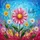 Pink Daisy 'Hello' Script Floral - Everyday Home Decor Garden Flag - 6