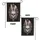 Gothic Human Skull Bunny Ears Bow Floral Botanical Scrollwork - Home Decor Gift Garden Flag - 4