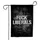 Distressed Stencil FUCK LIBERALS - Outdoor Statement Decor Political Enthusiast Gift Garden Flag - 3