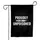 High Contrast Proudly Unpoisoned Syringe - Health Advocacy Home Decor Gift Garden Flag - 3