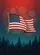 American Flag Fireworks Pine Forest - Independence Day Celebration for American Flag Lovers Garden Flag - 6