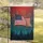 American Flag Fireworks Pine Forest - Independence Day Celebration for American Flag Lovers Garden Flag - 5