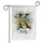 Custom Letter and Name Wildflower Bouquet Golden Daisy Sky Blue Aster - Farmhouse Decor Gift Garden Flag - 3