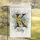 Custom Letter and Name Wildflower Bouquet Golden Daisy Sky Blue Aster - Farmhouse Decor Gift Garden Flag - 5