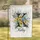 Custom Letter and Name Wildflower Bouquet Golden Daisy Sky Blue Aster - Farmhouse Decor Gift Garden Flag - 1