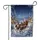 Santa Claus Reindeer Sleigh Christmas Village Winter Decor Garden Flag - 3
