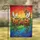 PEACE Word Doves Olive Branches Leaves Olives Rainbow - Living Room Decor Gift Garden Flag - 1