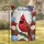 Northern Cardinal Welcome American Flag Home Decor Gift Garden Flag - 1