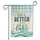 Life Better at the Lake Text Sun Birds Oar - Rustic Home Decor Gift for Lake Lovers Garden Flag - 3