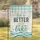 Life Better at the Lake Text Sun Birds Oar - Rustic Home Decor Gift for Lake Lovers Garden Flag - 1