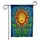 Radiant Sun Face Mandala Leaves - Boho Home Decor Gift for Yoga Lovers Garden Flag - 3