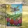 Dragonfly Sun Mosaic Garden Floral - Spring Summer Wildlife Lover Home Decor Gift Garden Flag - 5