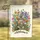 Fluffy Tabby Cat Wildflower Welcome - Garden Decor Gift for Cat Lover Garden Flag - 1