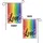 Love Script Rainbow Hearts Vertical Stripes - Home Decor Gift Garden Flag - 4
