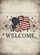 Distressed Welcome American Flag Hearts - Farmhouse Home Decor Gift Garden Flag - 6