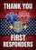 Thank You First Responders Emblems Patriotic - Hero Appreciation Gift Garden Flag - 6
