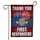 Thank You First Responders Emblems Patriotic - Hero Appreciation Gift Garden Flag - 3