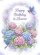 Happy Birthday In Heaven Hydrangeas Bluebirds Heavenly Garden Remembrance Gift Garden Flag - 6