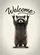 Upright Raccoon Rock On Gesture Welcome Message - A Home Decor Gift for Wildlife Lovers Garden Flag - 6