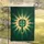 Prominent Golden Sunburst Emerald Cross Radiant Rays - Symbolic Home Decor Gift Garden Flag - 5