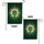 Prominent Golden Sunburst Emerald Cross Radiant Rays - Symbolic Home Decor Gift Garden Flag - 4