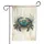Blue Crab Seaweed Rustic Wood Grain Coastal Home Decor Gift Garden Flag - 3