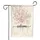 Calligraphy Welcome Script Cherry Blossom Floral Wreath - Everyday Home Decor Gift Garden Flag - 3